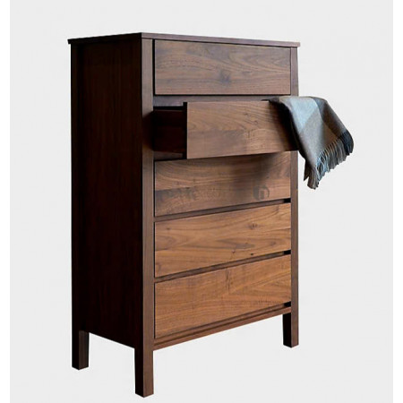 Dark Walnut Oil : Tủ 5 Ngăn Kéo Gổ Sồi 